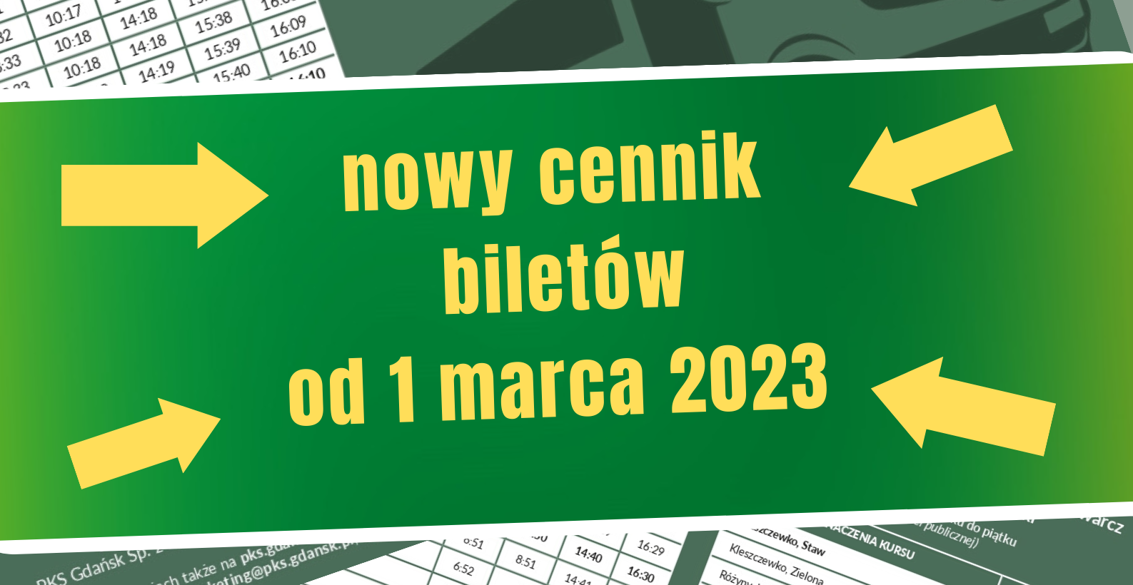 Od 1 marca 2023 r. nowe ceny biletów